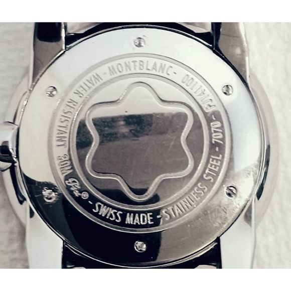 Mont Blanc Time Walker 7070 Automatic Date Swiss Wrist Watch - Picture 6 of 7